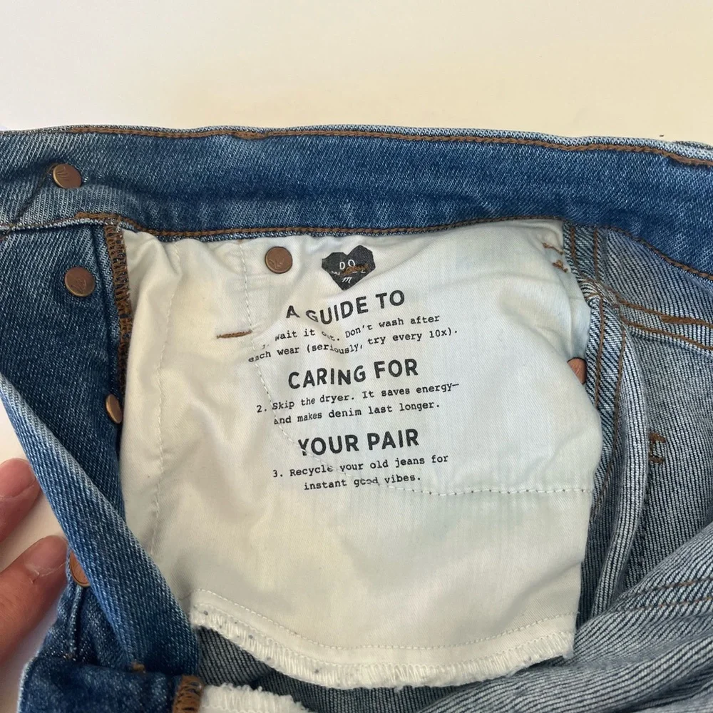 NWT Madewell 10" High Rise Skinny Blue Denim Jeans Women's Size 26T - Picture 8 of 8